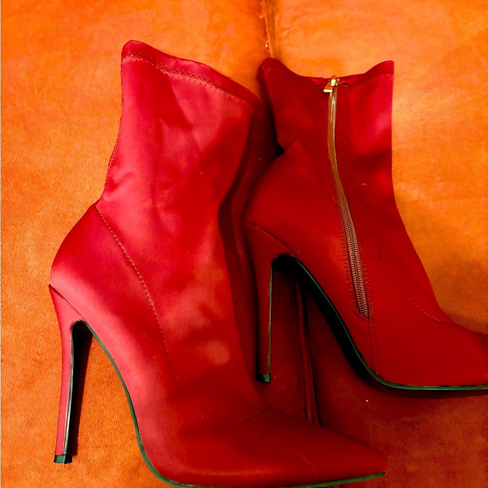 Cute high heel booties